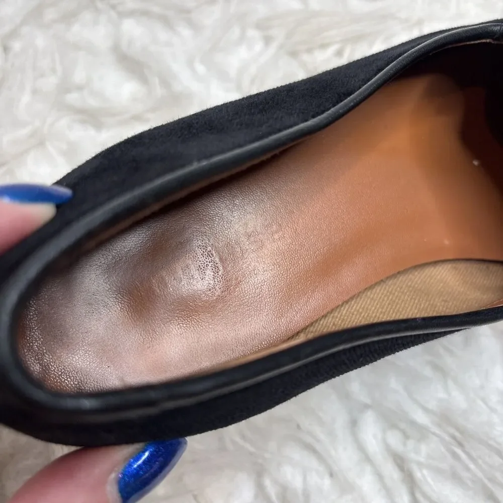 Jon Josef Black Velvet Gatsby Shield Emblem Leather Loafers Flats Shoes Size 7.5 - Picture 6 of 16
